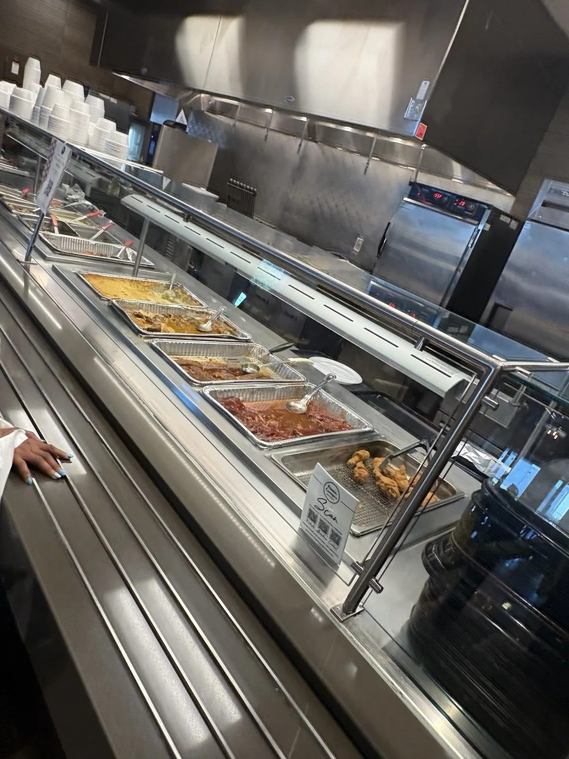 The soul food serving counter during our museum outing.